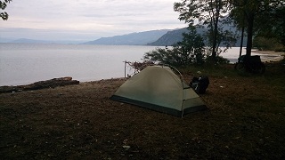 Ночевка на Охридском озере